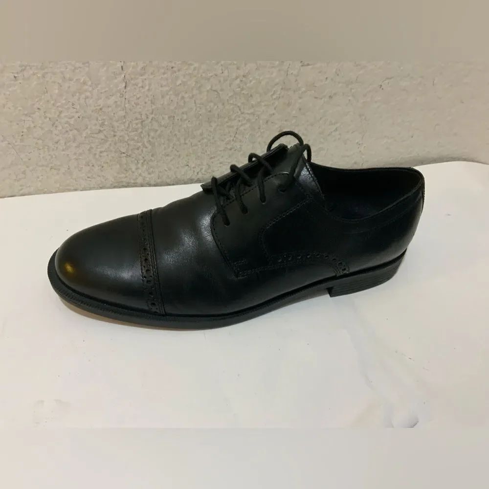 Cole Haan Mens Ross Dustin Black Cap Brogue Oxford Dress Shoes C26638 Size 9